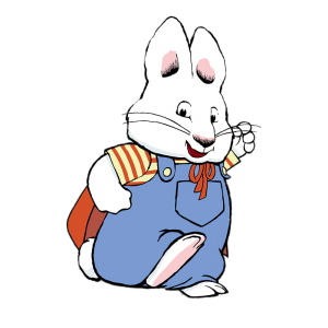 Max Bunny wearing cape