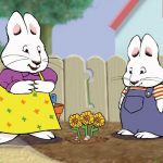Max and Ruby in the garden