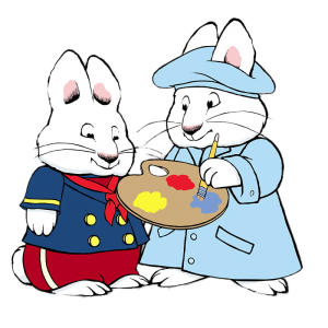 Max and Ruby painting