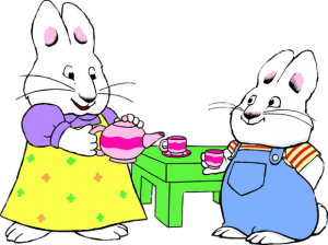 Max and Ruby tea party