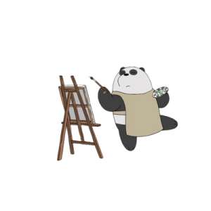 Panda Bear painting