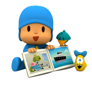 Pocoyo with picture book