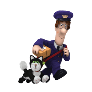 Postman Pat in a hurry