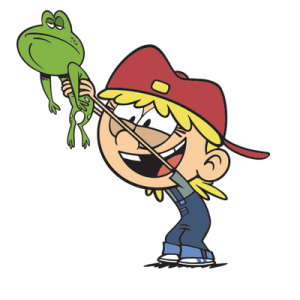 The Loud House Lana holding frog