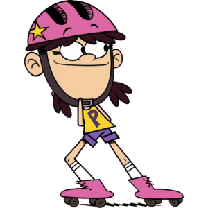 The Loud House Polly Pain on rollerskates