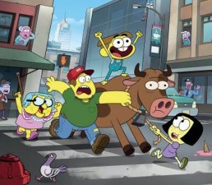 Big City Greens with cow