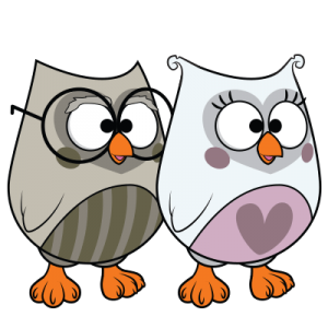 Bubu characters Grandpa and Grandma Owl