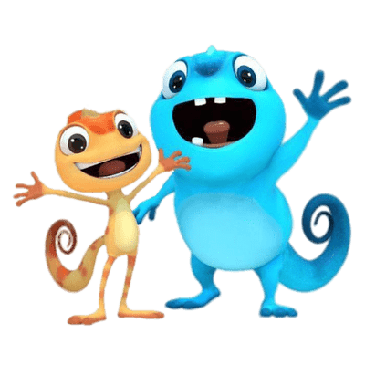 Cam & Leon waving