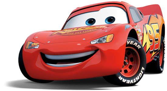 Cars Lightning McQueen smiling