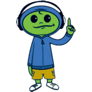 Cha Ching character Bobby finger up