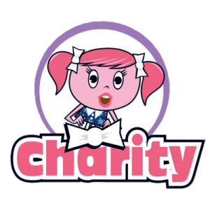 Cha Ching character Charity emblem