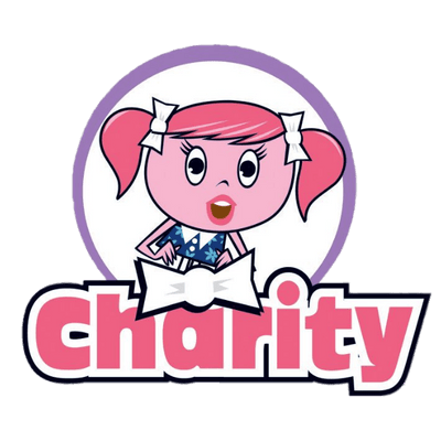Cha-Ching character Charity emblem