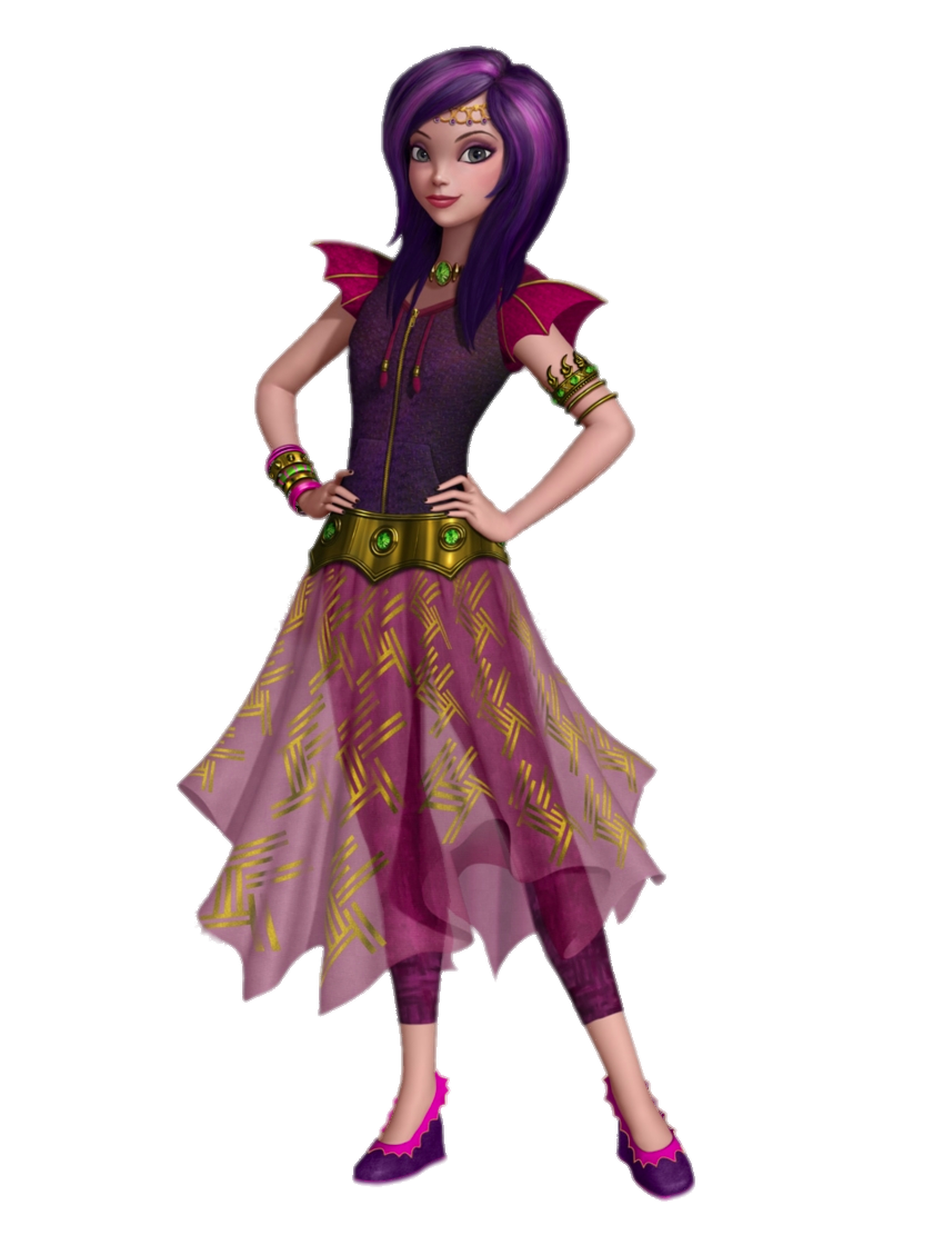Check out this transparent Descendants Mal wearing skirt PNG image
