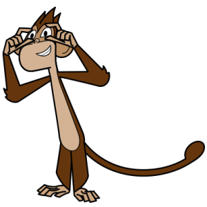 Fishtronaut character Zeek the monkey