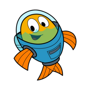 Fishtronaut smiling