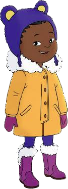 Molly of Denali character Trini in winter outfit