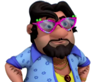 Motu Patlu John wearing pink sunglasses