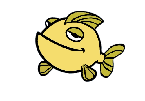 Peep character Yellow Fish