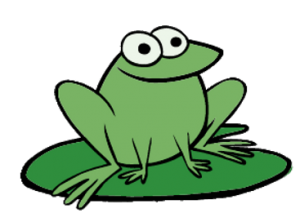 Peep character frog
