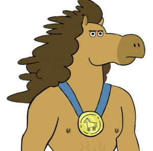 Pickle and Peanut Character Champion Horse