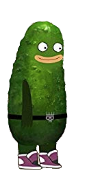 Pickle cartoon character