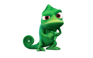 Rapunzels pet chameleon Pascal