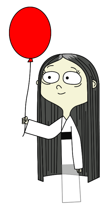 Check out this transparent Wishfart Character Akiko holding a red balloon  PNG image