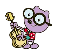 Wubbzy character Walden with guitar