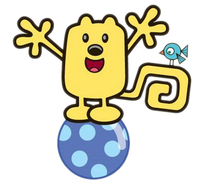 Wubbzy standing on a ball