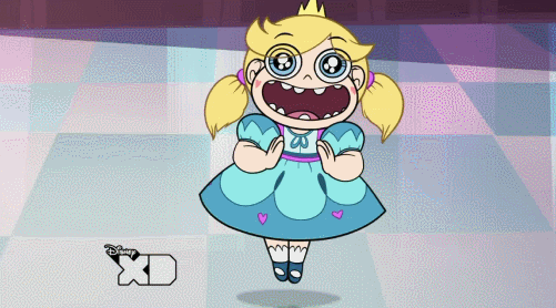 Young Star Butterfly happy