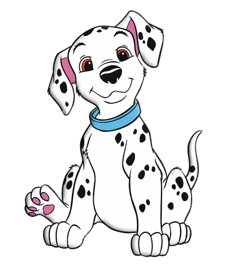 101 Dalmatians Puppy with blue collar