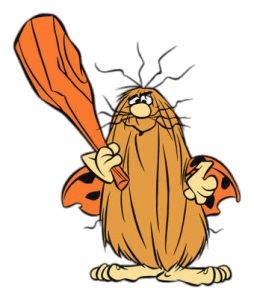 Captain Caveman with large club