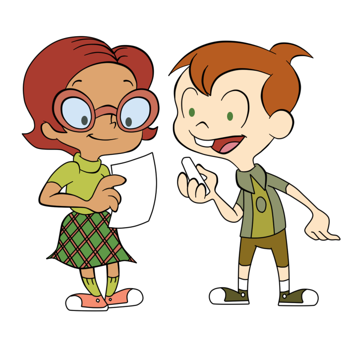 Check out this transparent ChalkZone Rudy and Penny PNG image.