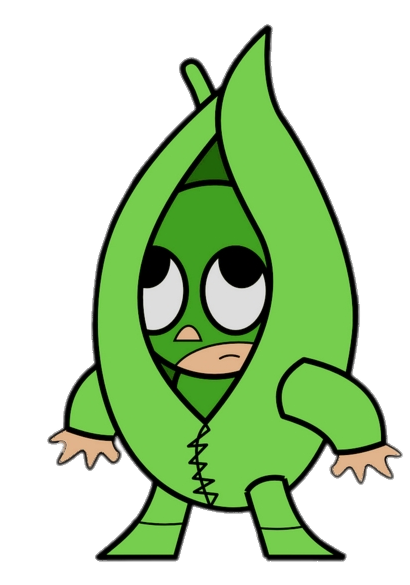 Mucha Lucha character Frijolito Snow Pea
