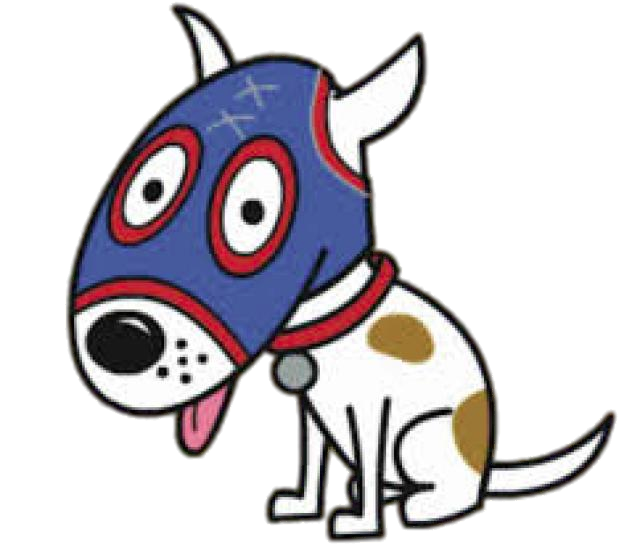 Mucha Lucha character Masked Dog