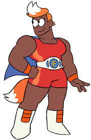 OK K.O. character Foxtail orange outfit
