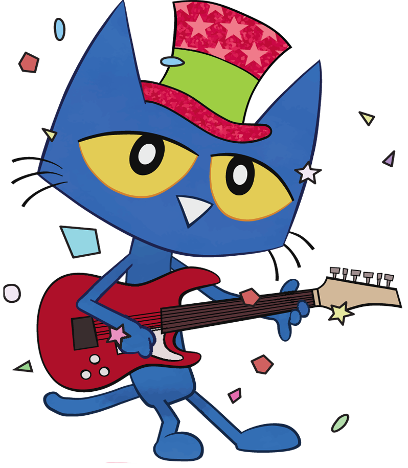 Pete the Cat playing guitar
