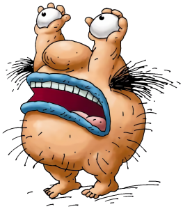 Real Monsters character Krumm arms up