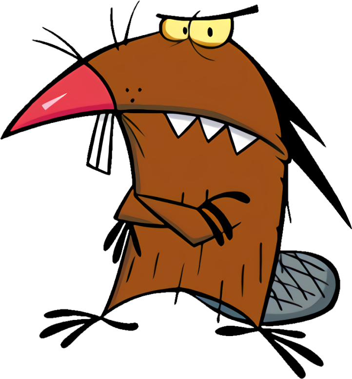 The Angry Beavers Daggett arms crossed
