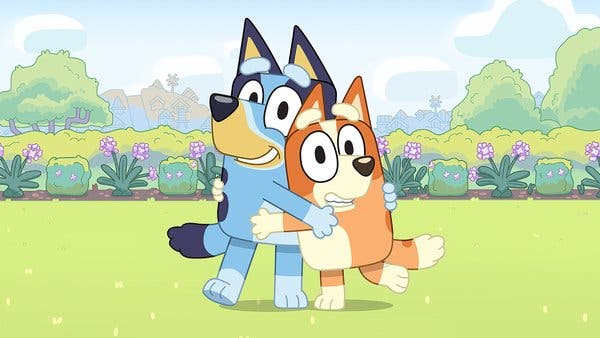Bluey and sister