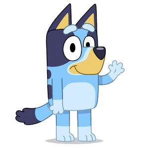 Bluey waving