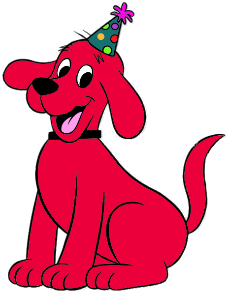 Clifford the Big Red Dog party hat