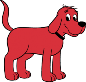 Clifford the Big Red Dog standing