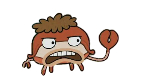 Check out this transparent Fish Hooks character Randy Pincherson