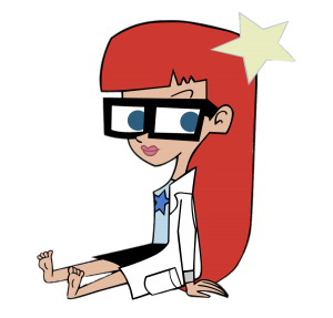 Johnny Test character Susan Test sitting