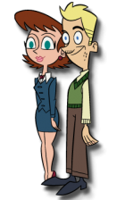 Johnny Test characters Hugh and Lila Test