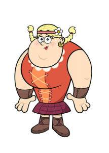 Check out this transparent Kick Buttowski character Helga Magnuson PNG image