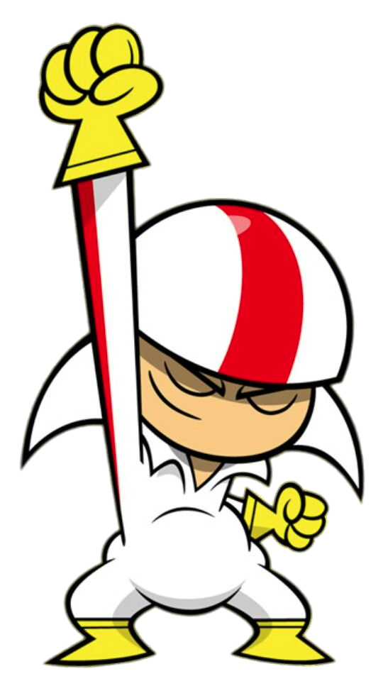 Check out this transparent Kick Buttowski fist in the air PNG image