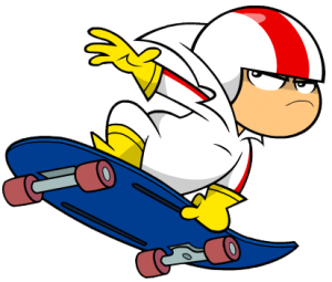 Check out this transparent Kick Buttowski skateboard trick PNG image