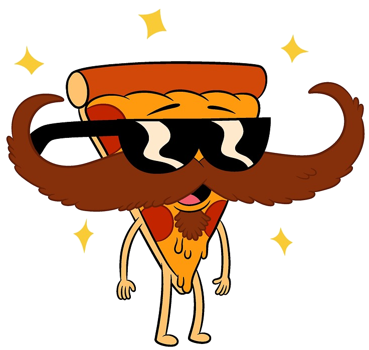 Download Check Out This Transparent Uncle Grandpa Character Pizza Steve With Mustache Png Image